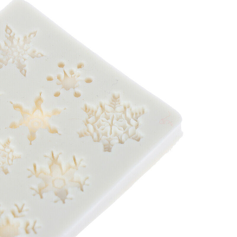 Snowflake Silicone Fondant Cake Mold Soap Chocolate Decorating DIY Mould.l8