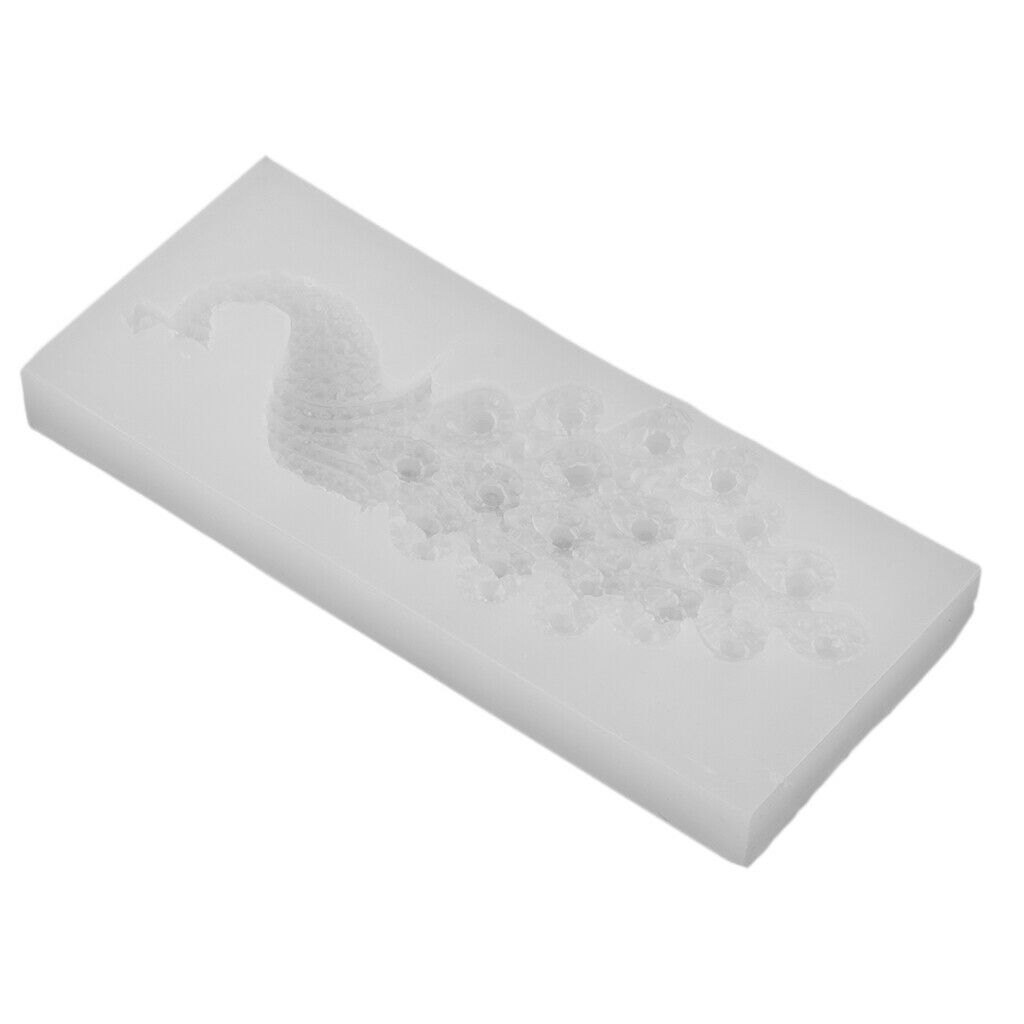 DIY Peacock Silicone Mold Jelly Mould Cupcake Fondant Cake Decorating Tools