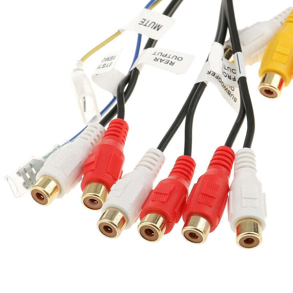 24 pin RCA Audio Video Adaptor Pre Out Lead for Pioneer Avic-F900BT F90BT