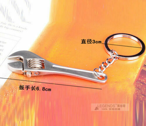 2021 Stainless steel Adjustable Creative Wrench Spanner DIY Key Chain Keyring US