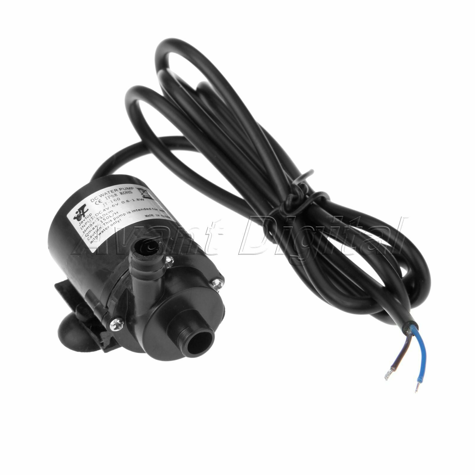 DC 4V-6V/6V-12V 280L/H Mini DC Brushless Small Water Pump Amphibious Motor Pump