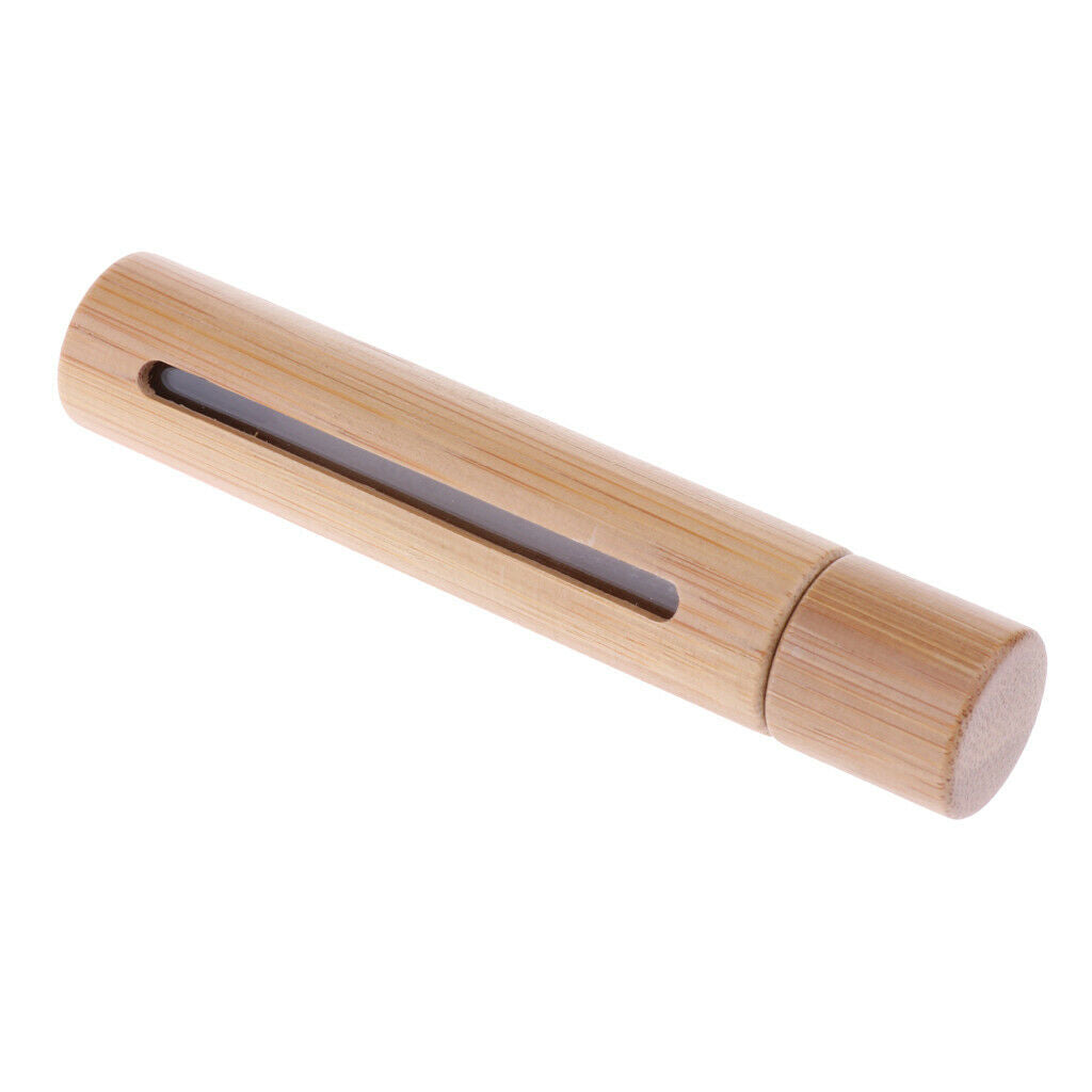 1Pcs 10ml Bamboo Roller Bottles Roll On Bottles Case Holder Aroma Container