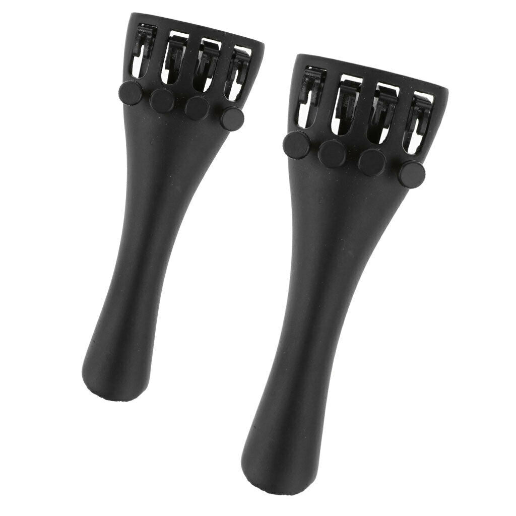 2x Robust Violin Tailpiece Built-in 4 Tray Fine Tuner Scale For Violin 3.97 '' A