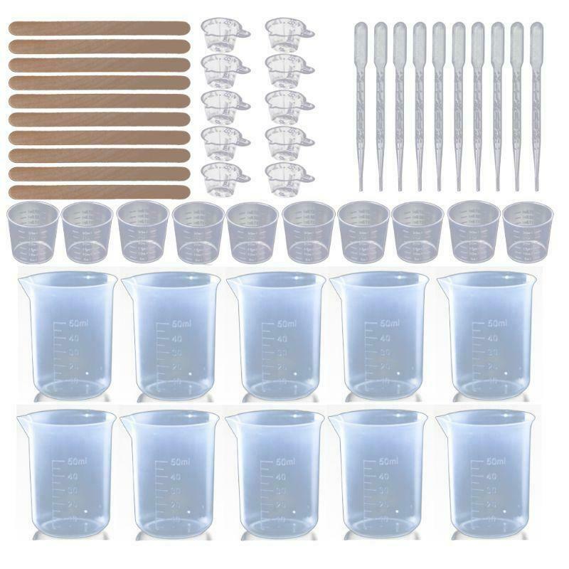 Crystal Epoxy Dispensing Mixing Stirrer Dropper DIY Measuring Cup Crafts Making