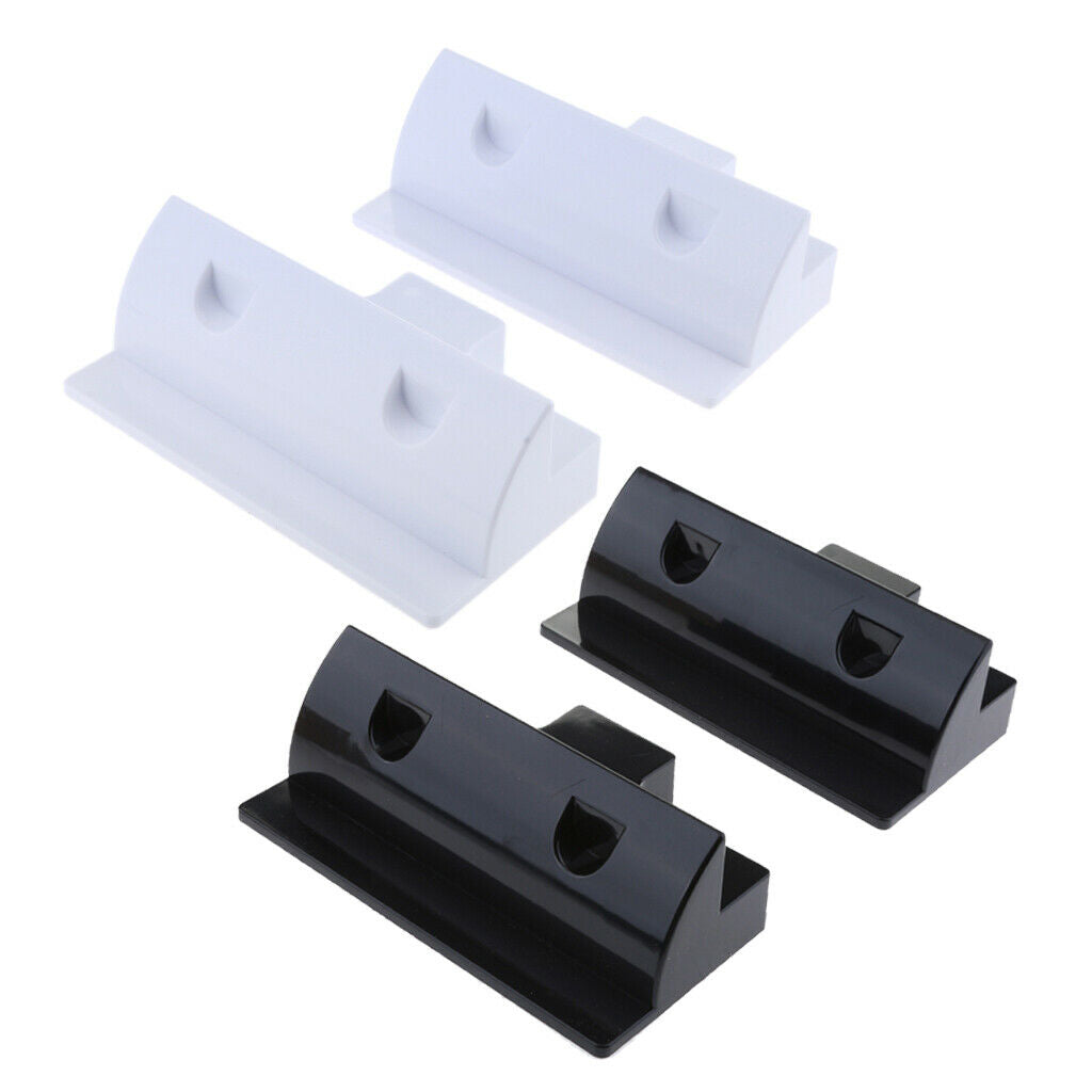 Solar Panel Short Side Mounting Brackets /Mounts for Motorhome Boat Black