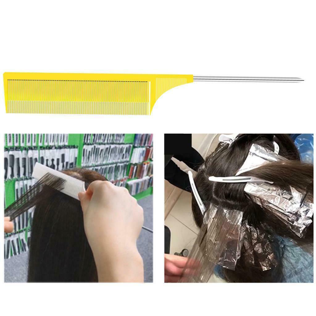 4PCS Plastic Highlight Foiling Hair Combs Highlighting Hair Salon Combs