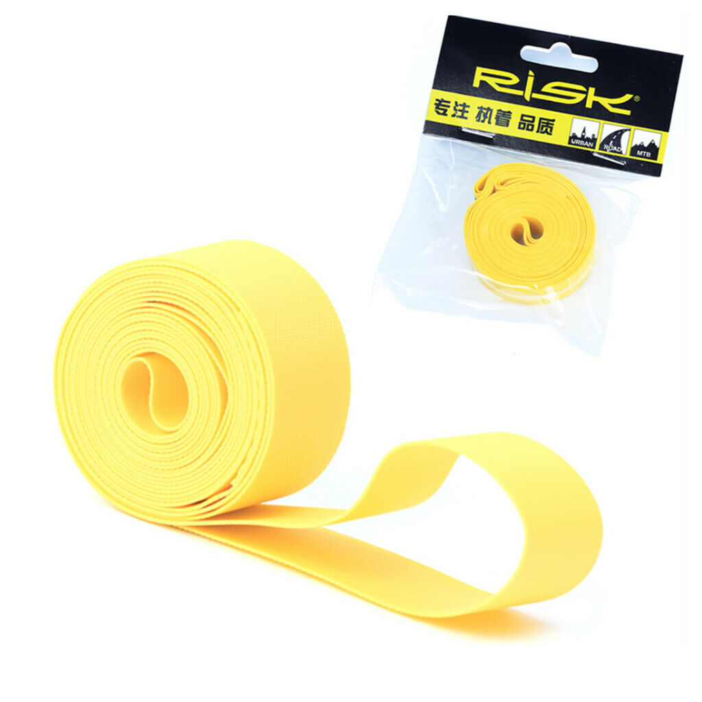2Pcs Bicycle Tire Rim Liner Anti Puncture Tape Mountain Bike Inner Tube Pad 26''