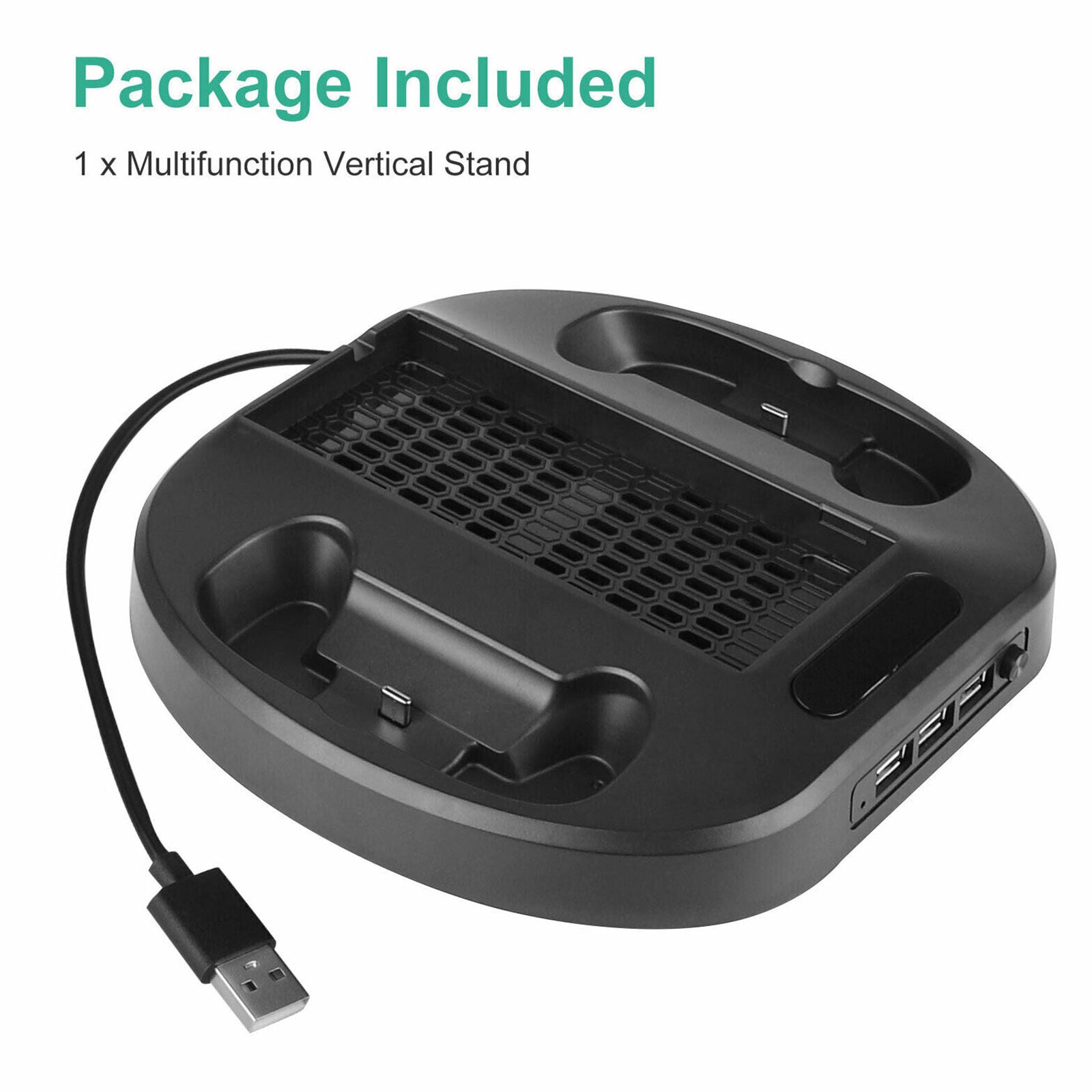 Vertical Stand with 2 Fan Cooling Station USB HUB For Xbox Series S Console