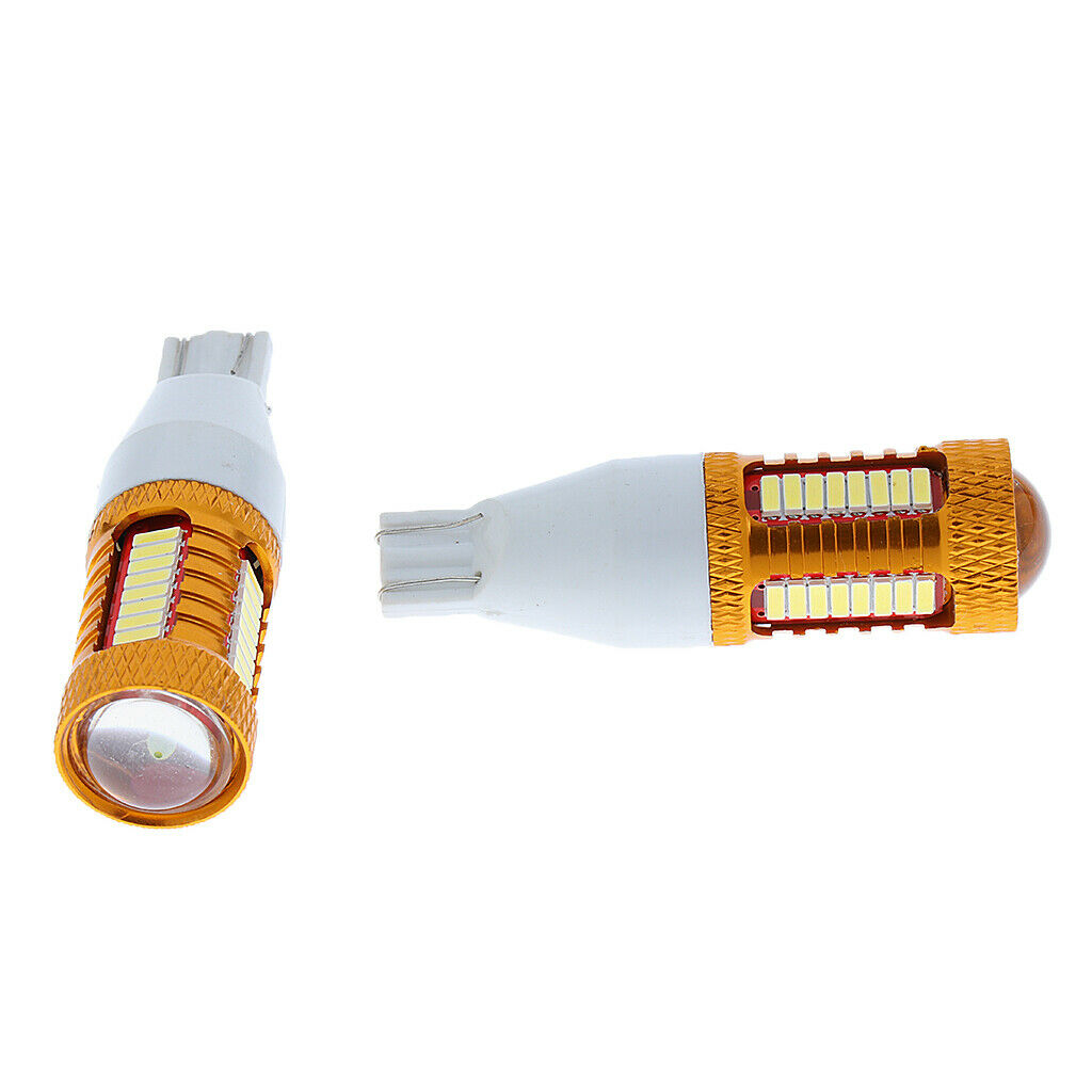 2 Pieces Car T15 4014 32SMD LED Turn Signal Reverse Bulbs 6500K-7500K White