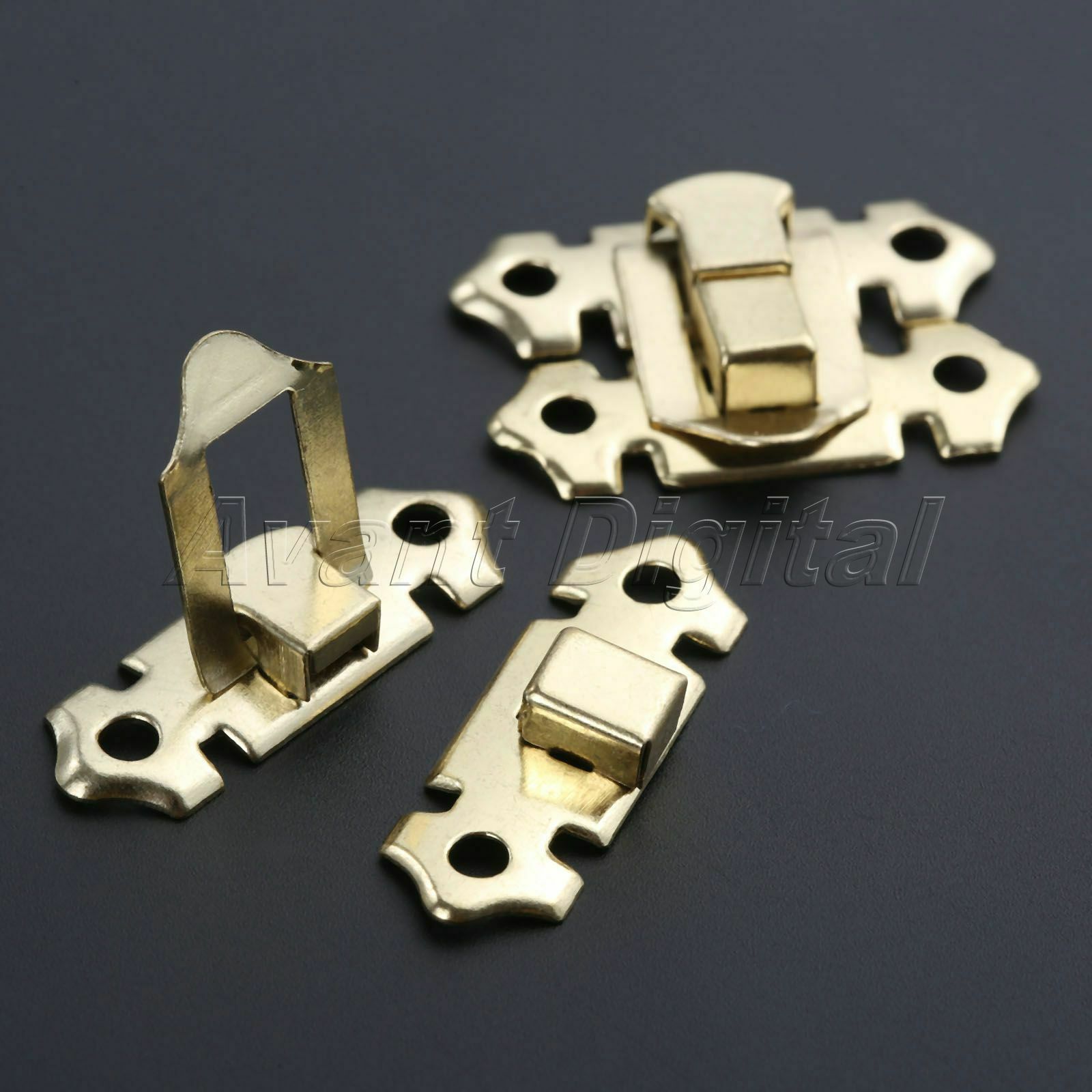 10Pcs 33*25mm Chest Hasp Latch Chinese Style Jewelry Wine Wooden Box Clasp Lock