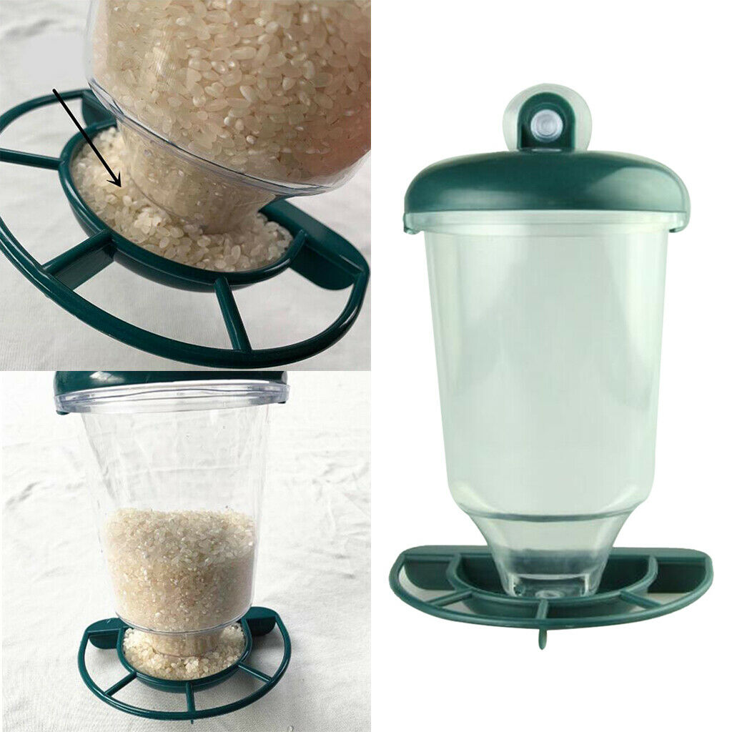 3-pack Outside Glass Window Bird Feeder Food Dispenser for Hummingbird