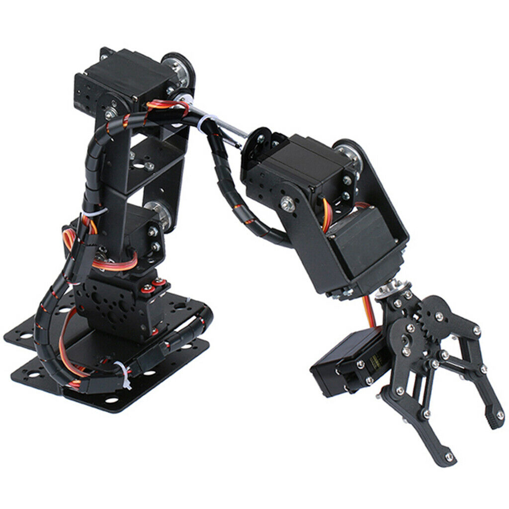 1pc DIY Robot 6-Dof Servo Mechanical Arm Kids Learning Assembly Toys Kits