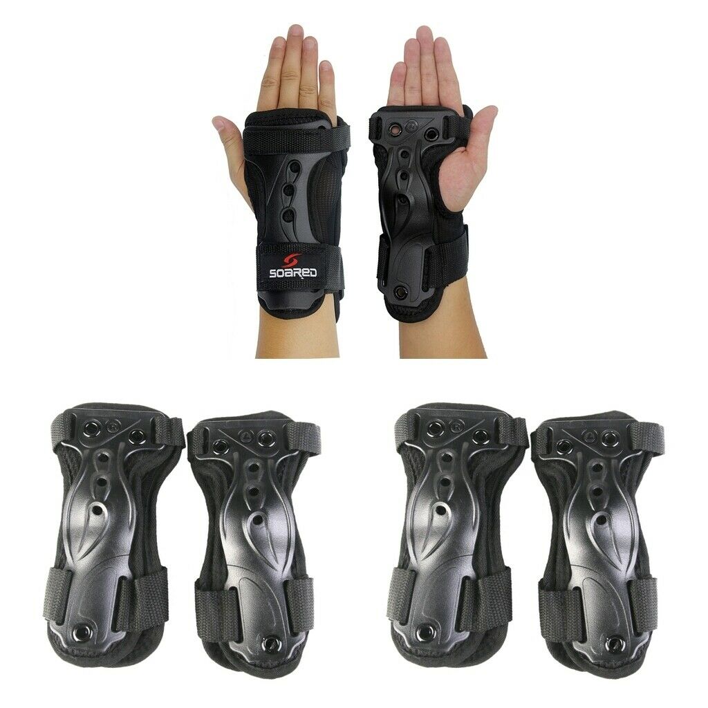 2 Set Skateboard Roller Wrist Guard Glove Sport Wrist Support Brace M+L