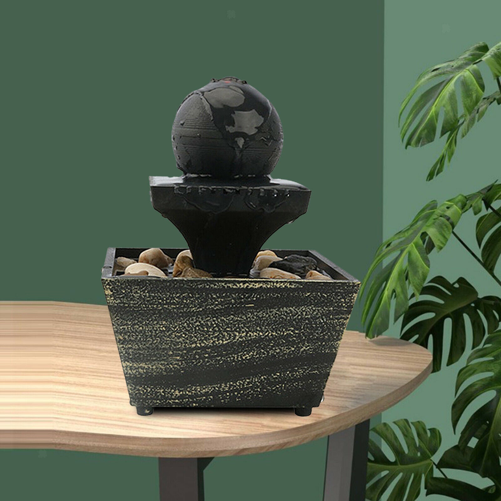 Plastic Small Waterfall Fountain Decoration Ornaments Gift Living Room