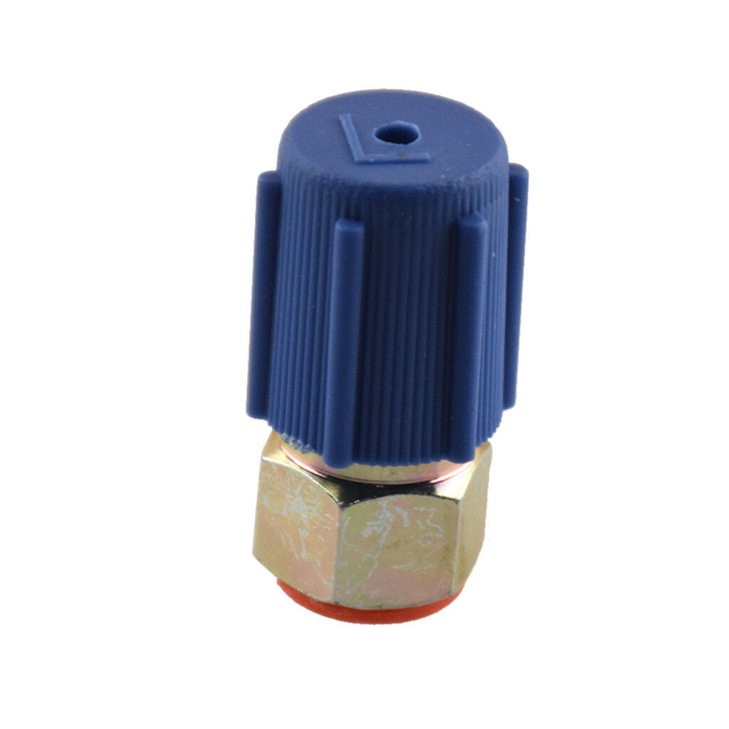 7/16 Low A/C Service Charging Port Adapter Retrofits R12 to R134a with Cap