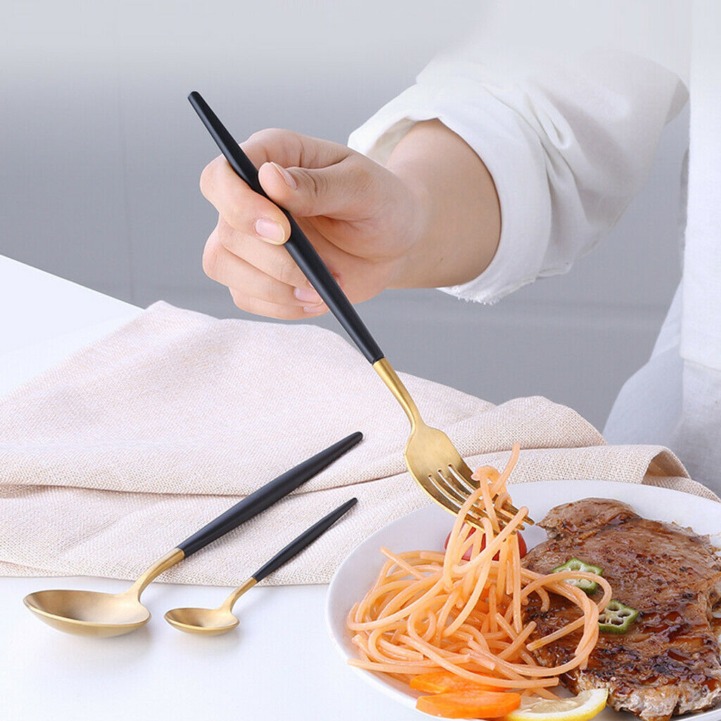 Portuguese Style Stainless Steel Frosted Table Dinner Ocher Fork Tableware