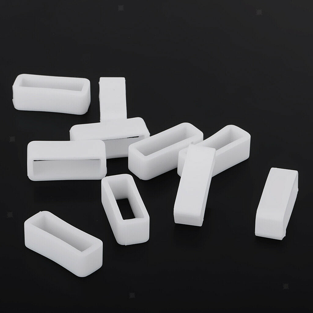 20x Silicone Watch Band Loops Watch Strap End Keeper for DIY Watch Making