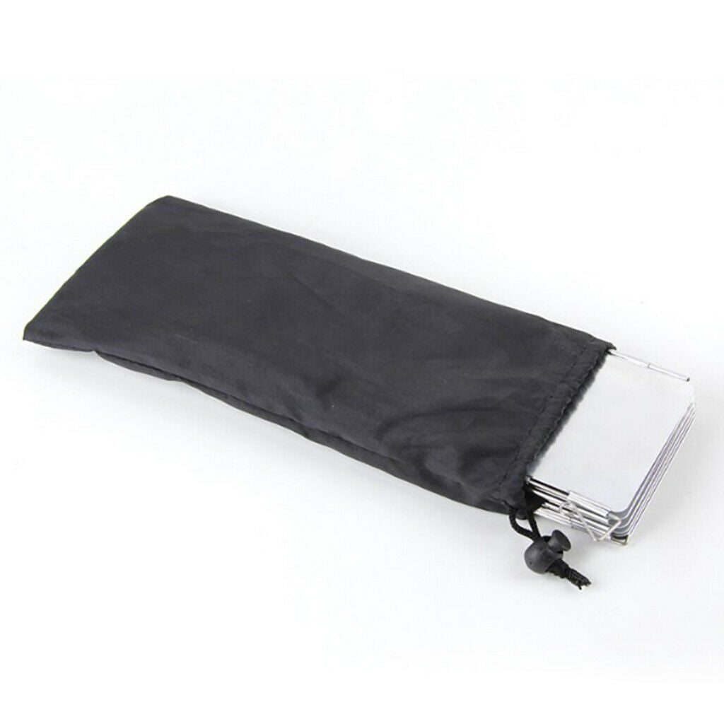 Folding Camping Stove Windshield 10 Dishes Kitchen Wind Screens Outdoor Accs