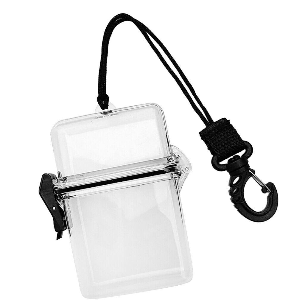 waterproof dry box container clip for scuba diving snorkel surf kayak