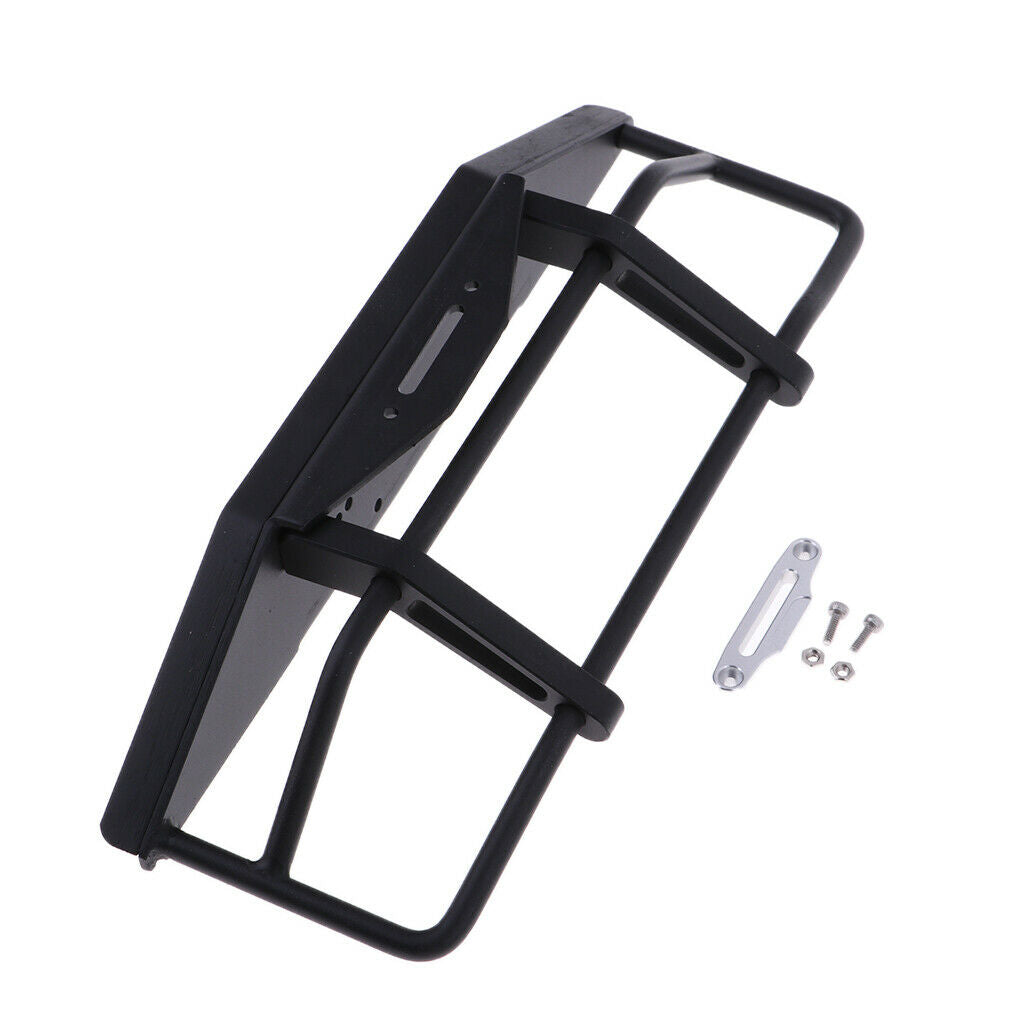 For Axial SCX10 D90 Metal Front Bumper Armor Body Guard Shield