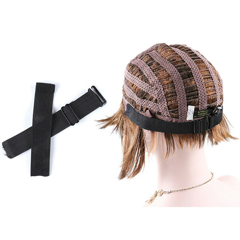 Adjustable Black Nylon Highest Elastic Bands Wigs Wig Caps Hair Net Lace W.l8