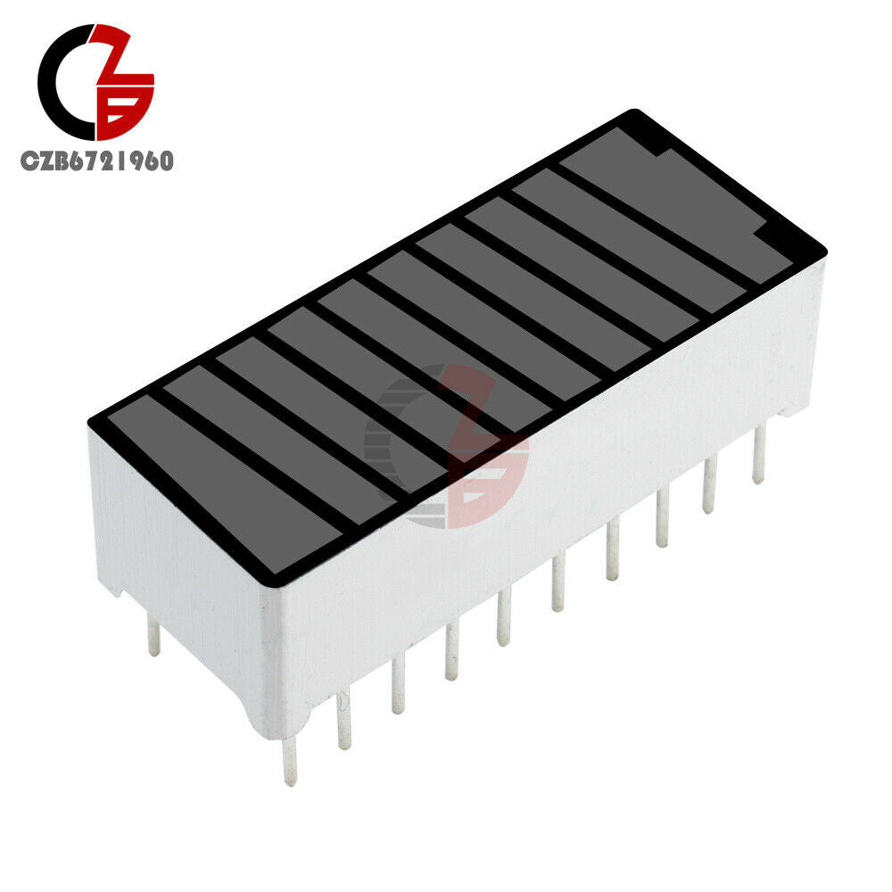 10Pcs 10 Segment 4 Color LED Digital Tube Battery Indicator Bar Light Display