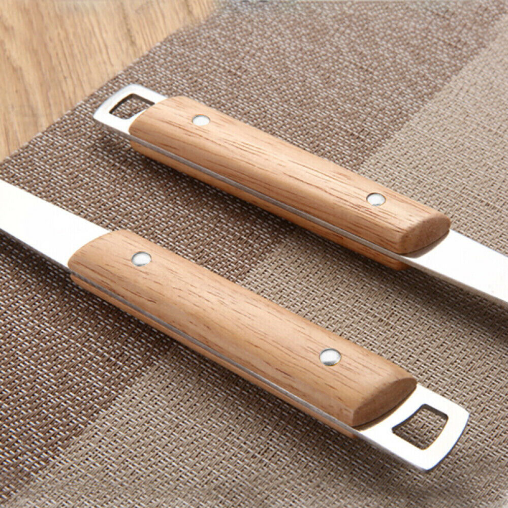 2pack Chinese Stainless Steel Soup Spoon Ladle Wok Spatula Cookware Tools