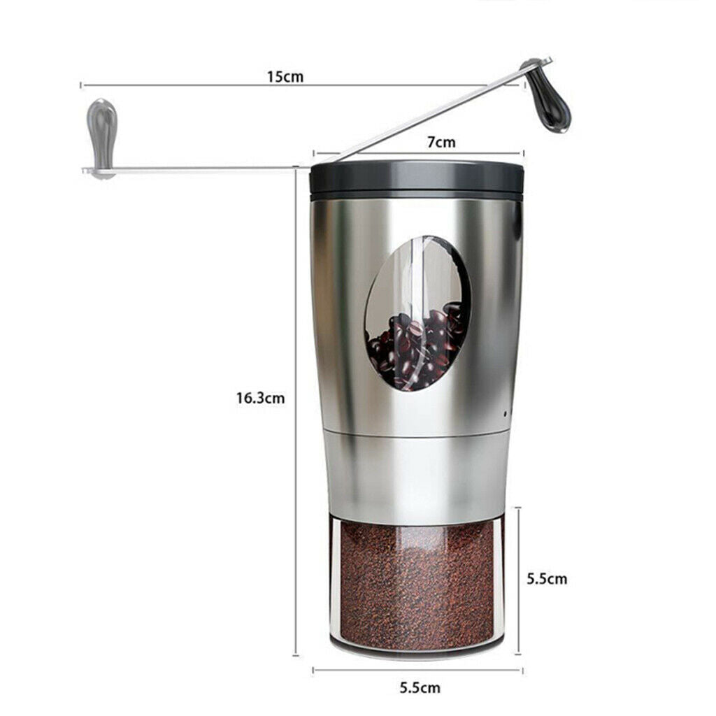 Manual Coffee Grinder Ceramic Bean Burr Mill Camping Home Coffee Making