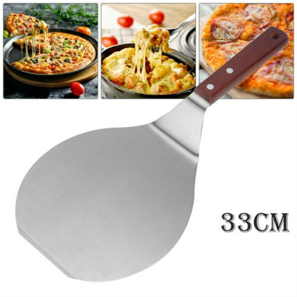 13 INCH Pizza Peel Aluminum Paddle Shovel Wood Handle Pizza Baking Tray