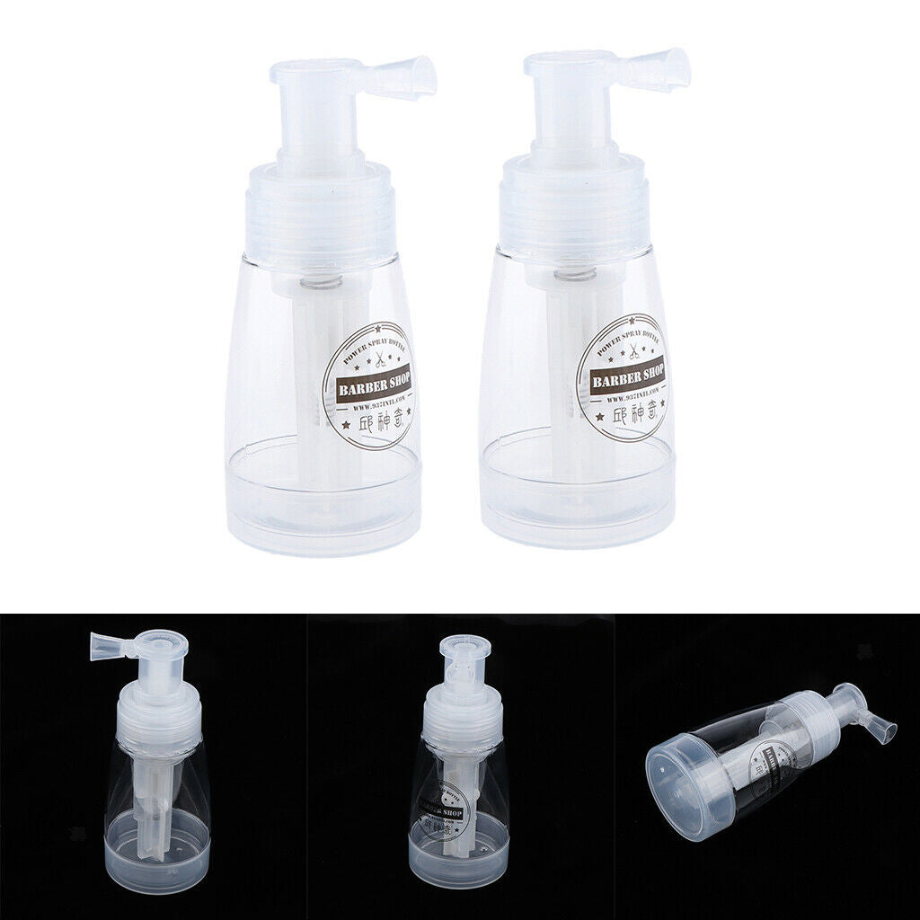 2 Pcs Portable Pocket Size Makeup Cosmetic Bottle Powder Powder Spray Bottle