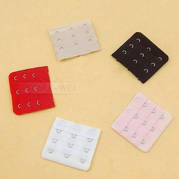 6 Colours Colors Bra Back Extender - 3 x 3 Rows / Hooks