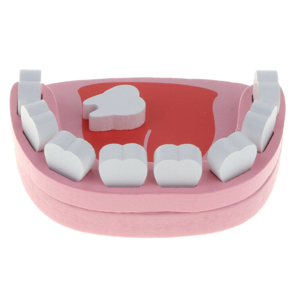Simulation Doctor Dentist Wooden Dental Tools Kits Playset Educational Toys