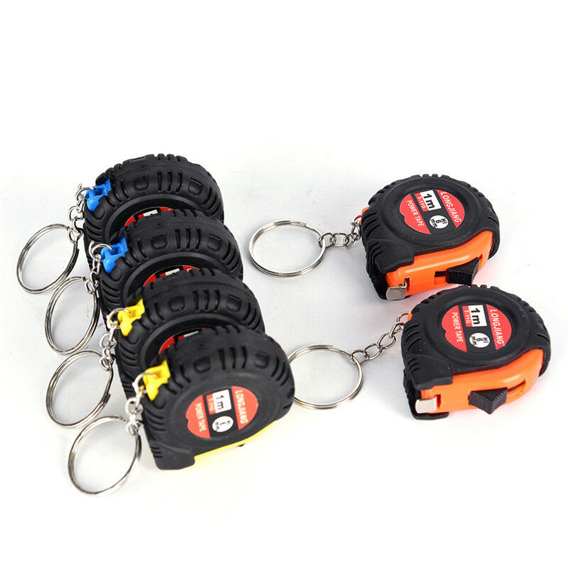 2pcs Retractable Ruler Tape Measure Key Chain Mini Pocket Size 1m Measure.l8