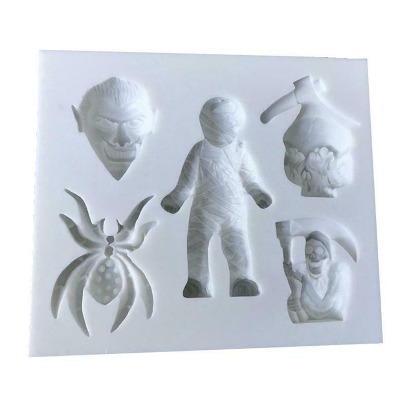 Halloween Fondant Mold Silicone Chocolate Candy Mold Cupcake Baking Tool Kitchen