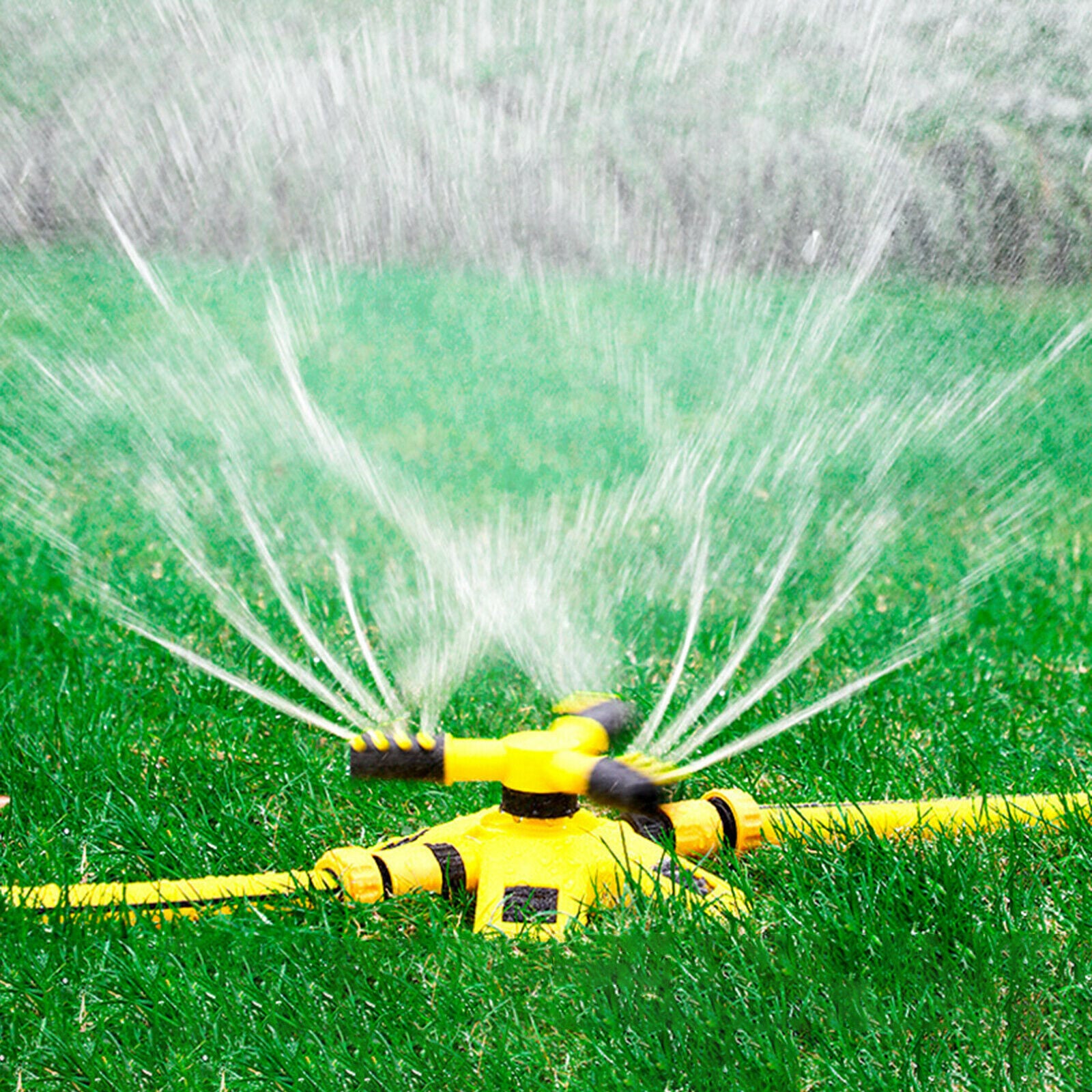 Lawn Sprinkler Premium 3-Arm Oscillating Greenhouse Sprayer Sprinklers