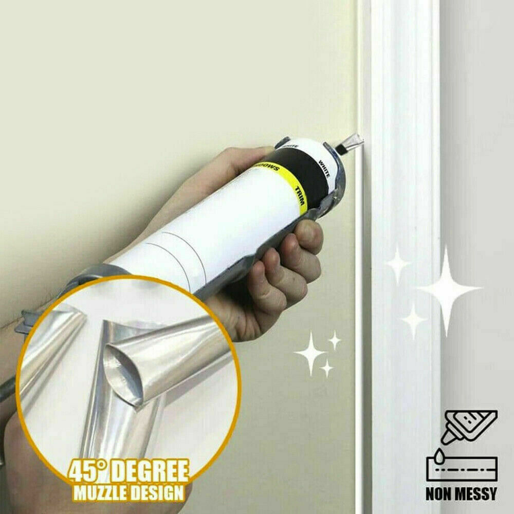 14pc Stainless Steel Caulking Nozzle Glue Kit Tool Accessories Reusable