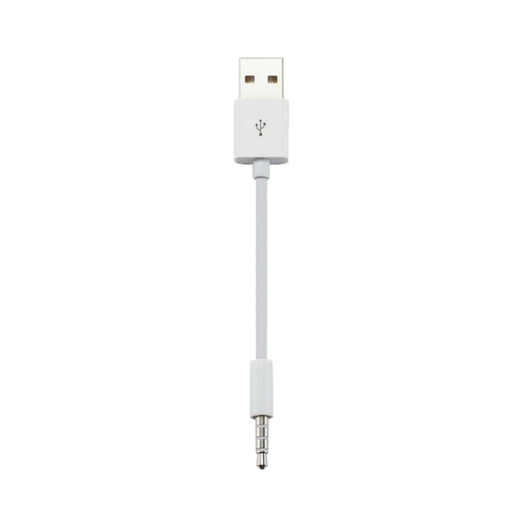 2 Pieces 3.5mm Male to USB 2.0 Male MP3 AUX Audio Plug Converter Cable 0.15m