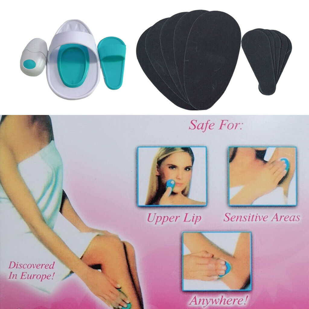 New Nice Smooth Pads Kit Body Arm Sheer Lip Exfoliating Hair Removal Pad Set