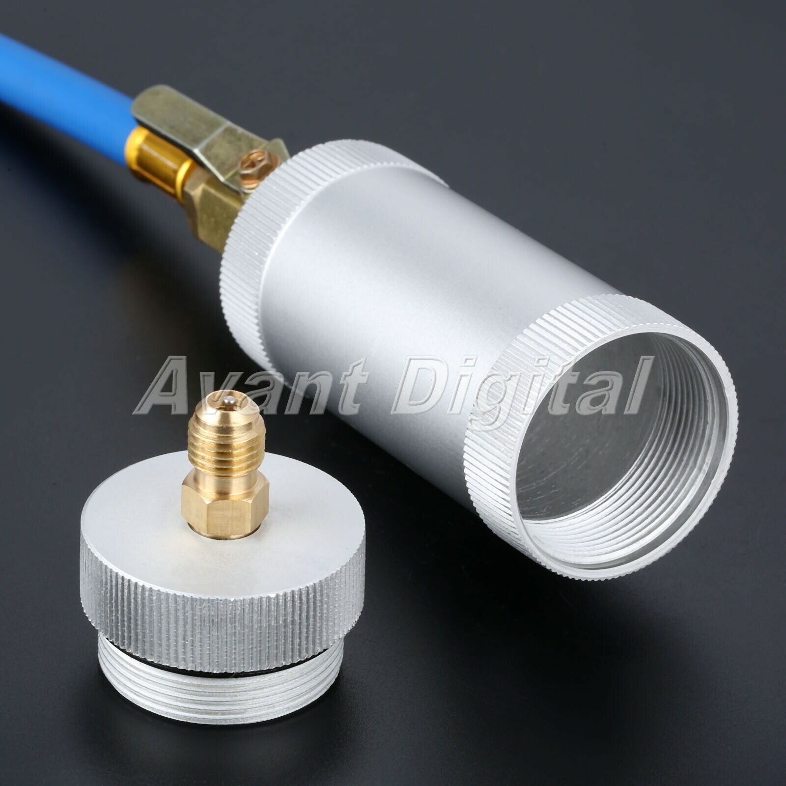 1/4" Car Auto A/C AC Oil&Dye Injector 2 OZ Injection Tool Filler R134A R12 R22