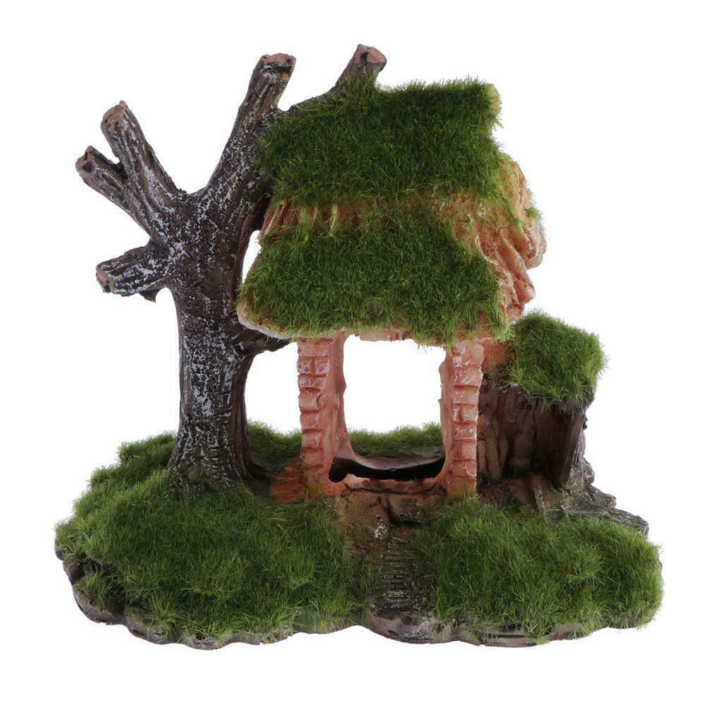 Aquarium Fish Tank Tree House Fish Tank Landscape Decor Ornaments
