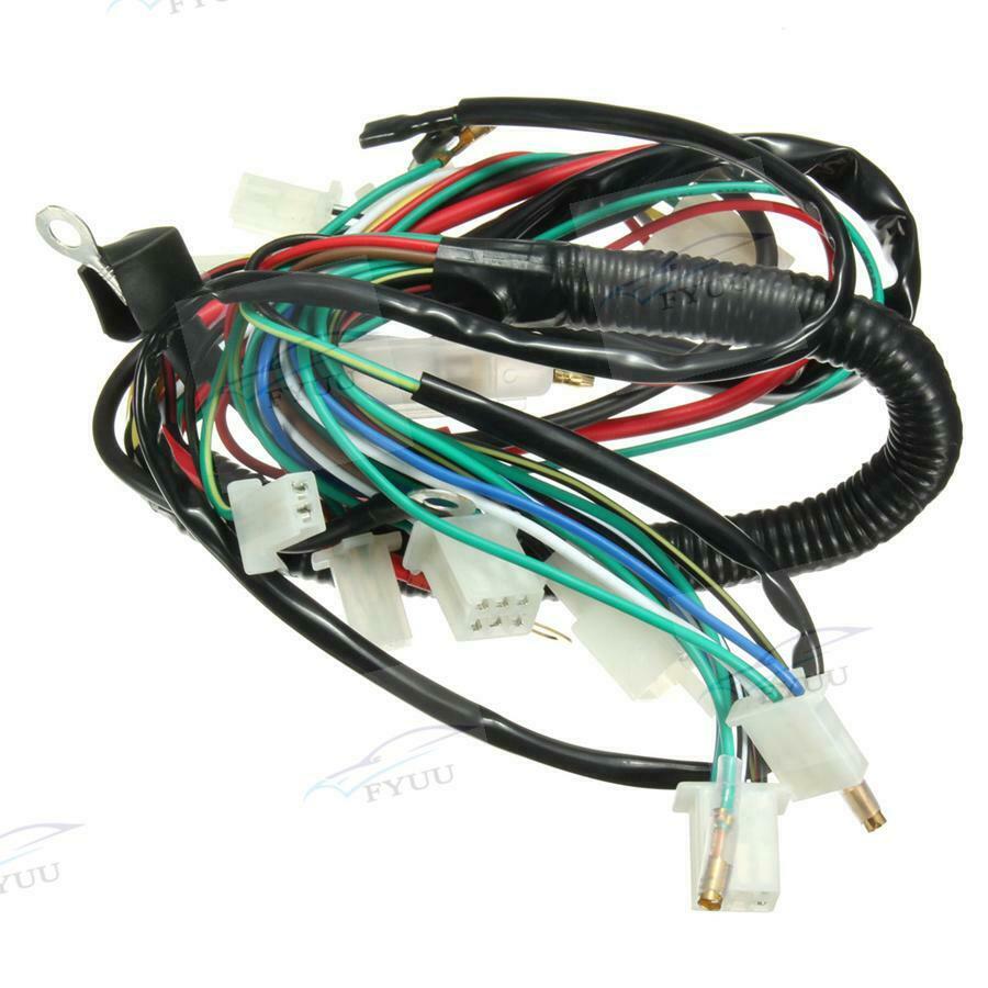 Wiring Harness Loom For Chinese electric start Quads 50cc 70cc 90cc 110cc 125cc