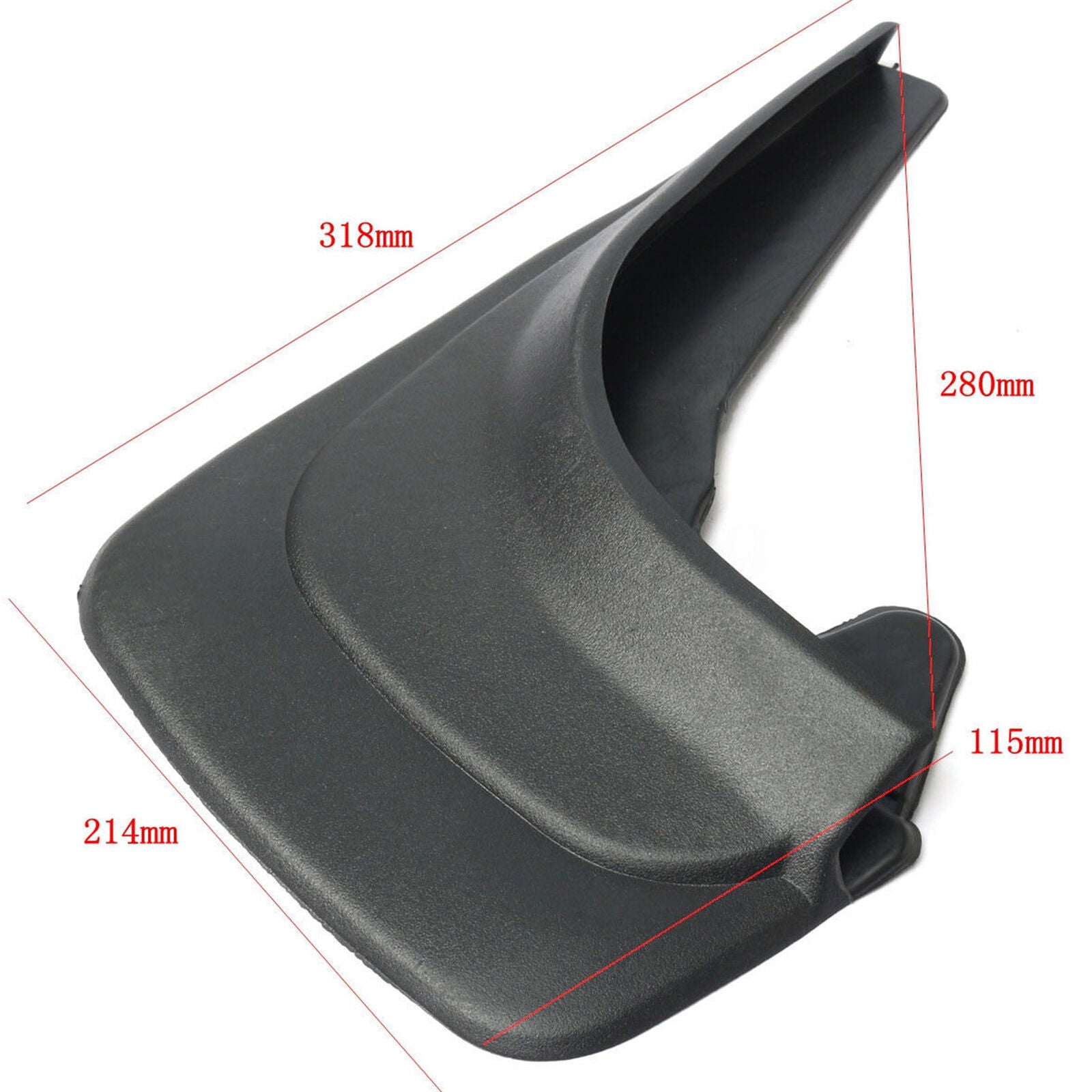 DIY Black Universal Front Rear  Mud Guards Splash Flaps 2PCS Car Truck Van