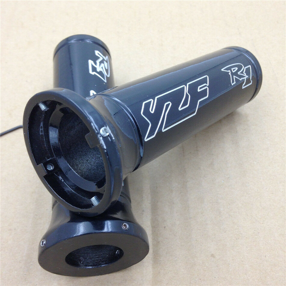 Black Aluminum Billet Handlebar Grips for Yamaha YZFR1 YZF-R1 YZF R1 2006 2007