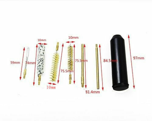 Cal.38/357/9mm Gun Cleaning Tool Kit Fits Universal Pistol for Hand 7pcs/set