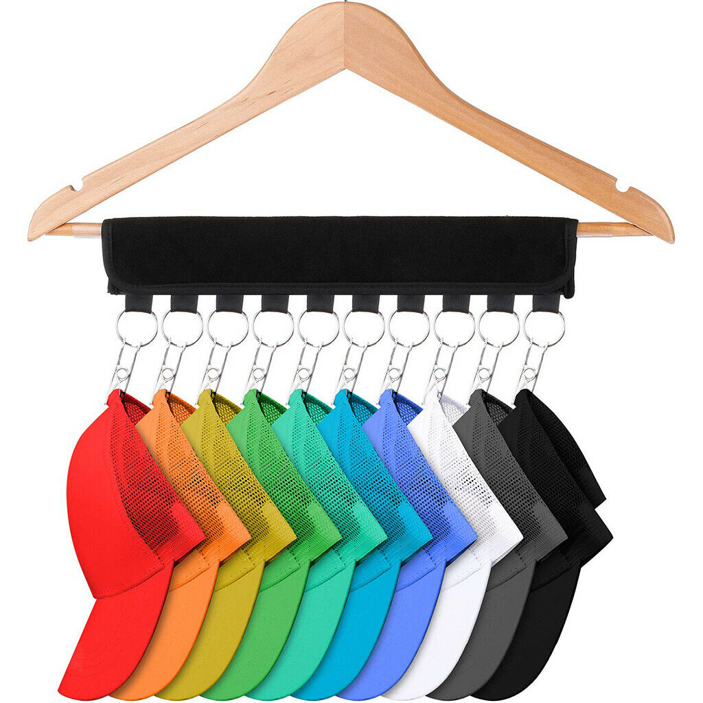 Portable Lightweight Metal Hat Organizer for Room Storage Clips Pack of 2