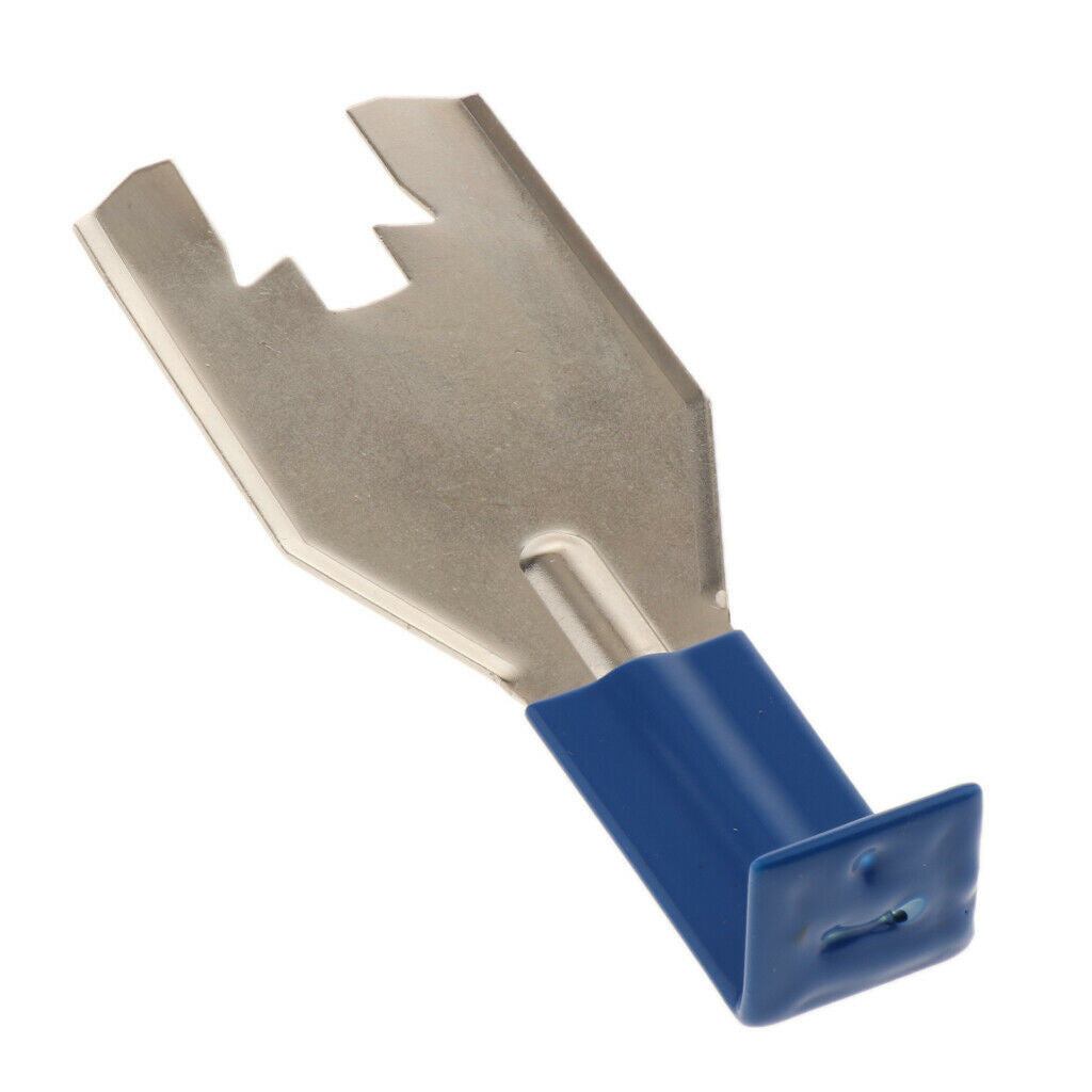 Car Door Clip Removal STAINLESS STEEL Tool WITH BLUE RUBBER GRIP HANDLE