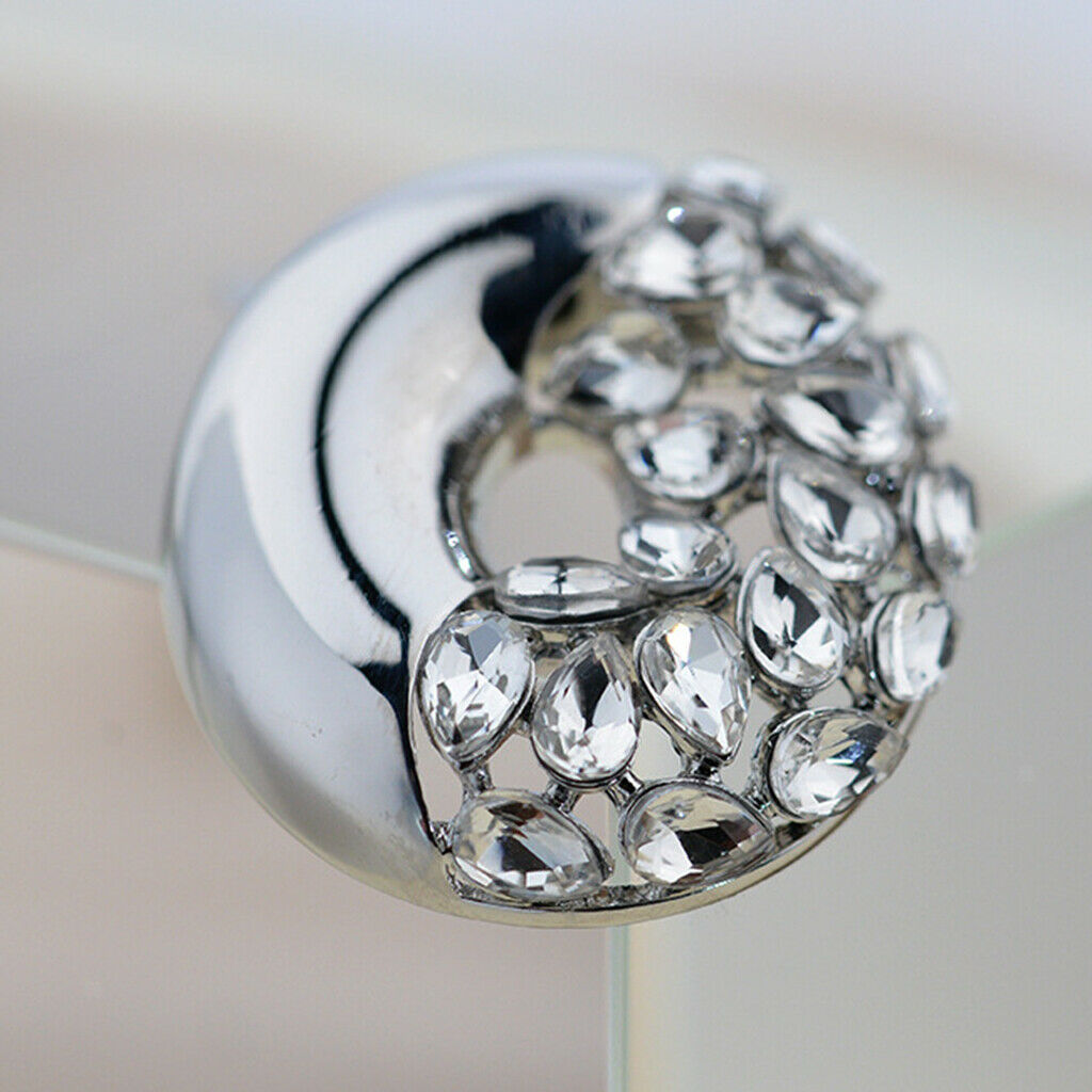 Women Shawl Ring Clip Scarves Fastener Rhinestone Crystal Silk Scarf Buckle