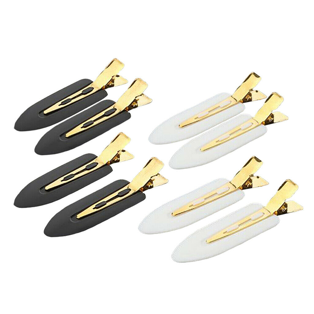 8 Pieces Durable No Bend Hair Clips Women Perming Makeup Bangs Waves Clamps