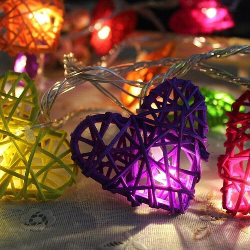 20 Pcs Heart Rattan Balls Rattan Balls Decorative Balls Rattan Ball Wedding