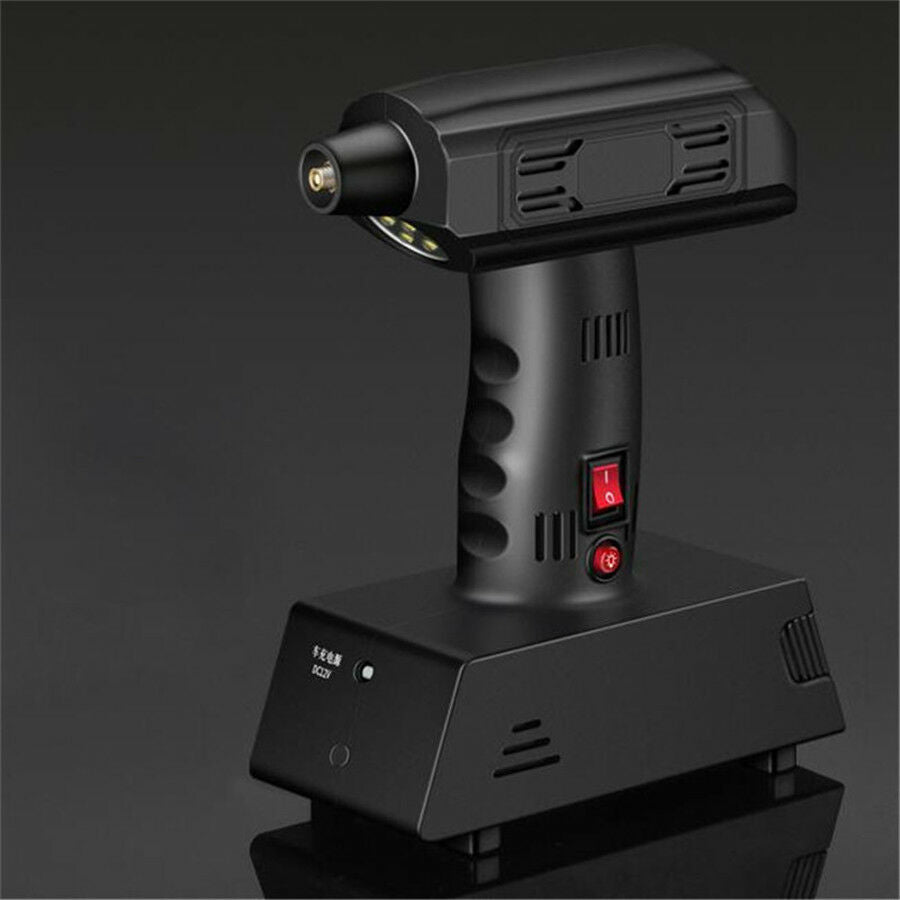 12V ABS Black Portable Inflator Pump Air Compressor with Super Bright Lighting
